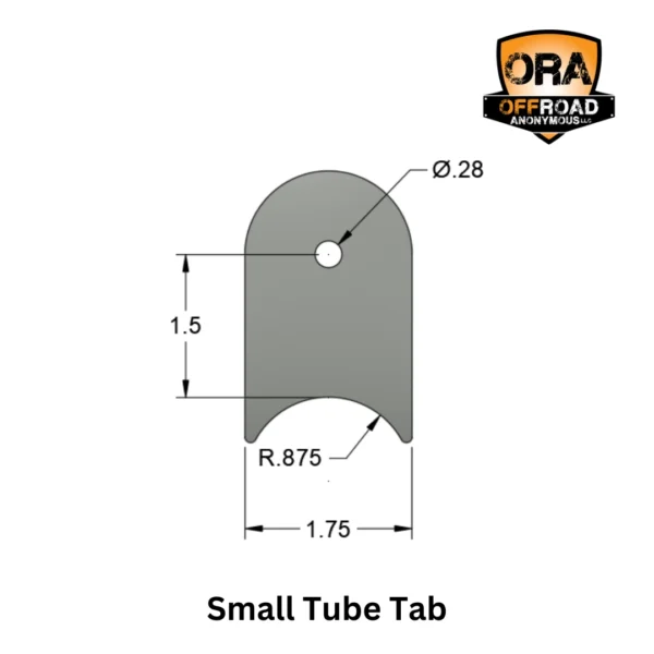 Tube Tabs Dimensions