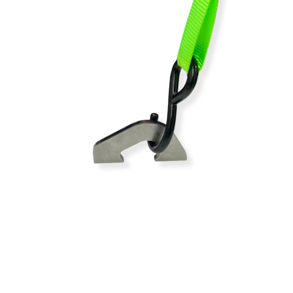 Weld on tie down hook with small strap