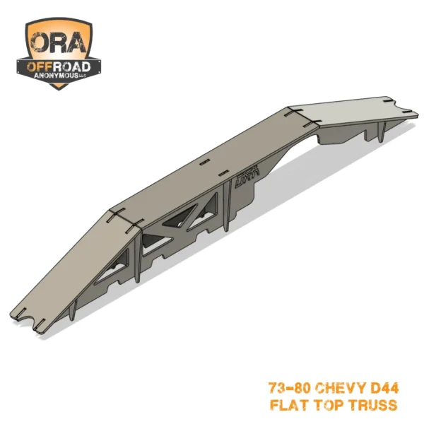 73-80 Chevy D44 Flat Top Axle Truss iso 2