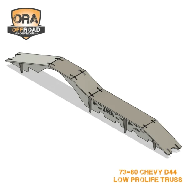 73-80 Chevy D44 Low Pro Axle Truss iso 1