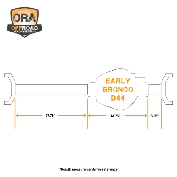 Early Bronco Dana 44 Axle Truss