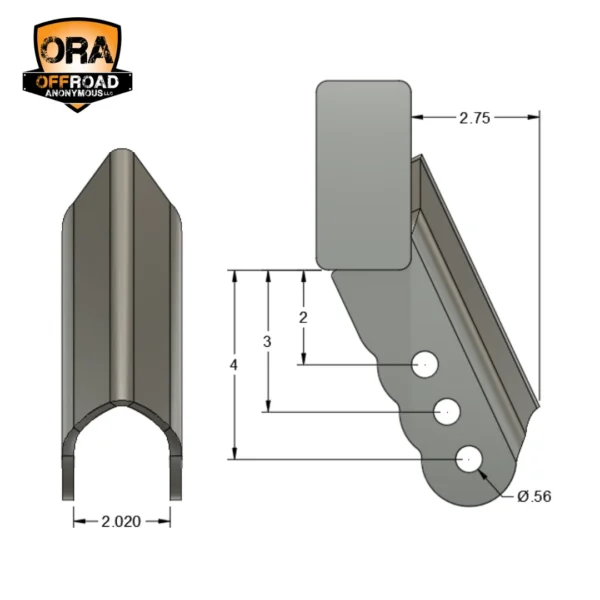 Outside frame adjustable panhard bracket