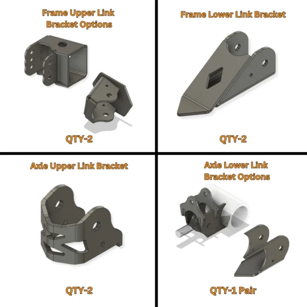 Universal Triangulated 4 Link Bracket Kit