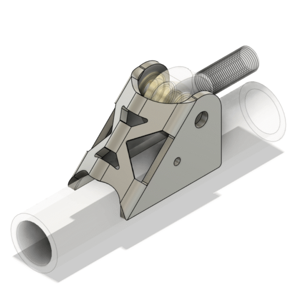 Radius arm bracket cad view