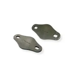 TJ LJ windshield roll cage tie in plate — laser cut 3/16" steel, pair
