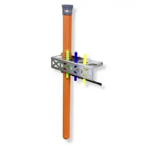 Wall mounted TIG rod holder with Blue Demon RST-36 rod tubes and tungsten electrode tubes installed