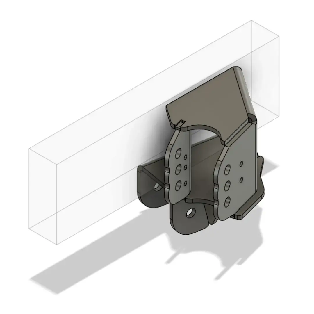 ORA combination 4 link bracket installed on frame rail — left and right pair